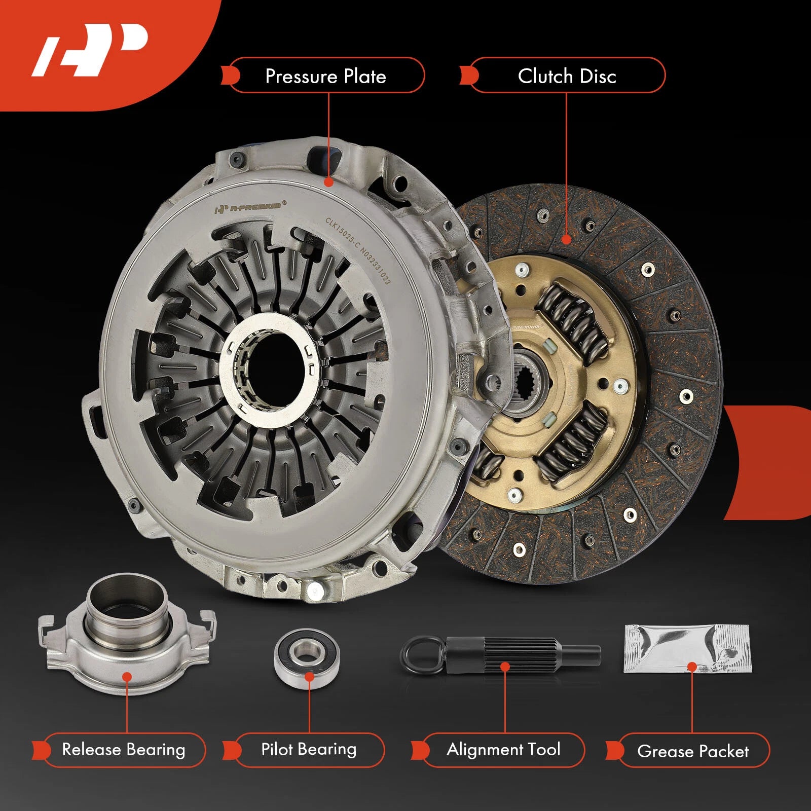 Clutch Kit for Saab 9-2X (2005) Subaru Baja, Forester, Impreza (2004–2005)