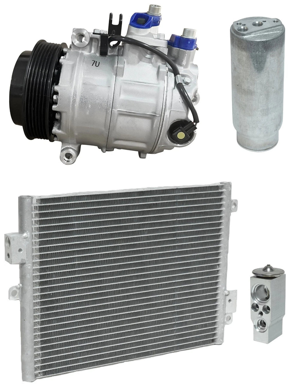 AC Compressor Kit With Condenser for Porsche Cayman 3.8L (2016–2016)