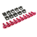 10 x CNC Red Motorcycle M6 Body Fairing Bolts Fasteners for Make & Model