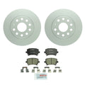 Set of 2 Bosch Rear Solid 271mm Rotors & Ceramic Brake Pads for VW Eos GTI Jetta (2006–2015)