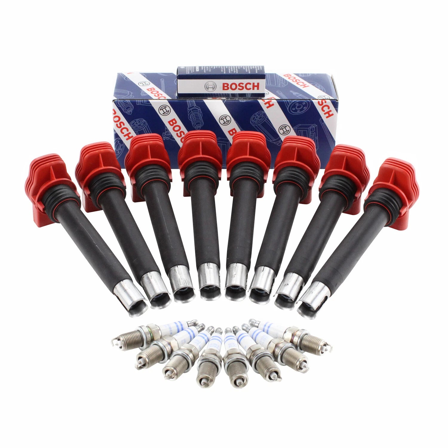 Set of 8 Ignition Coils & Spark Plugs for Audi R8 4.2 V8 (2007–2015)