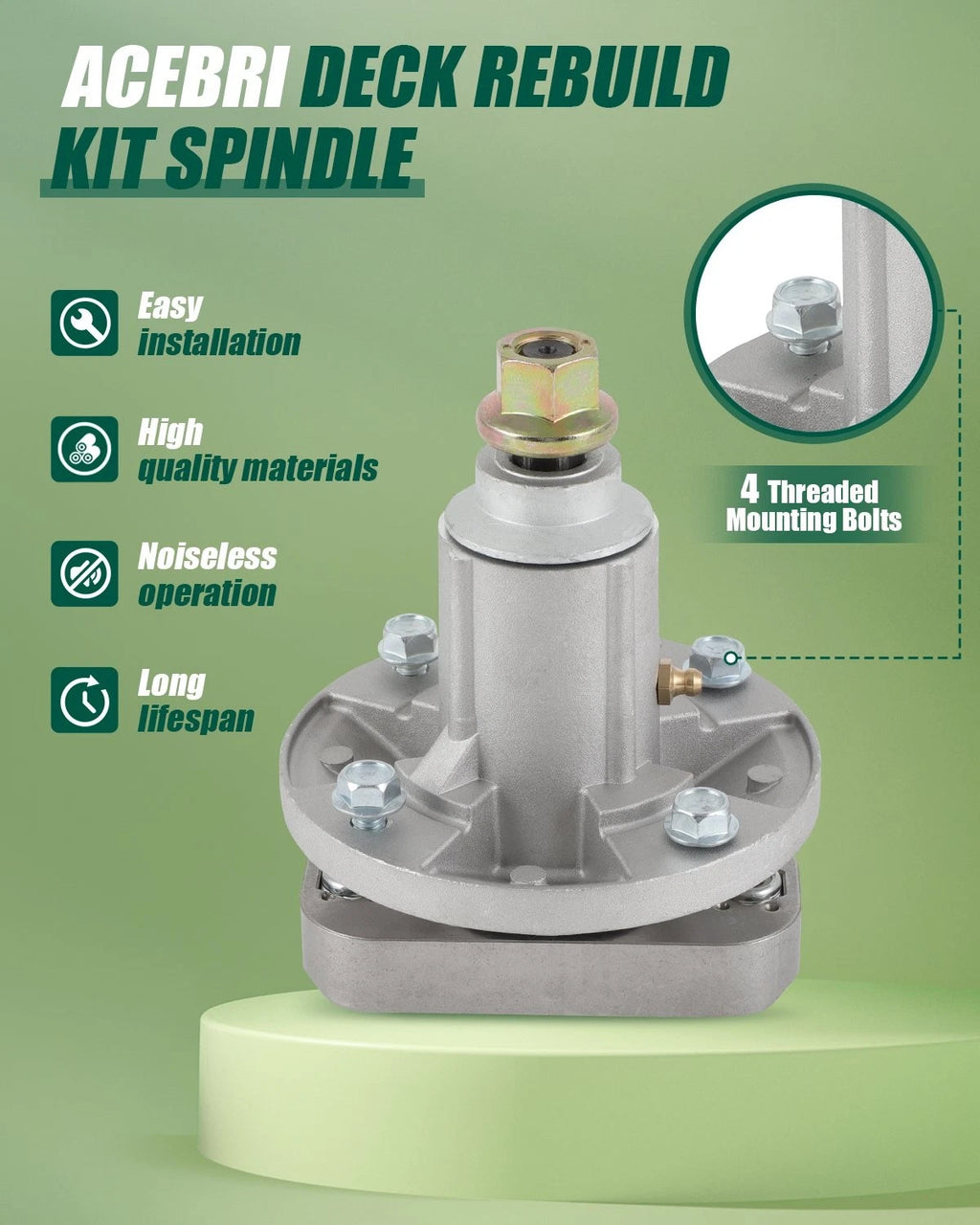 Spindle Belt Blade Deck Kit for John Deere L120 L130 (48") GY20785 GY20050
