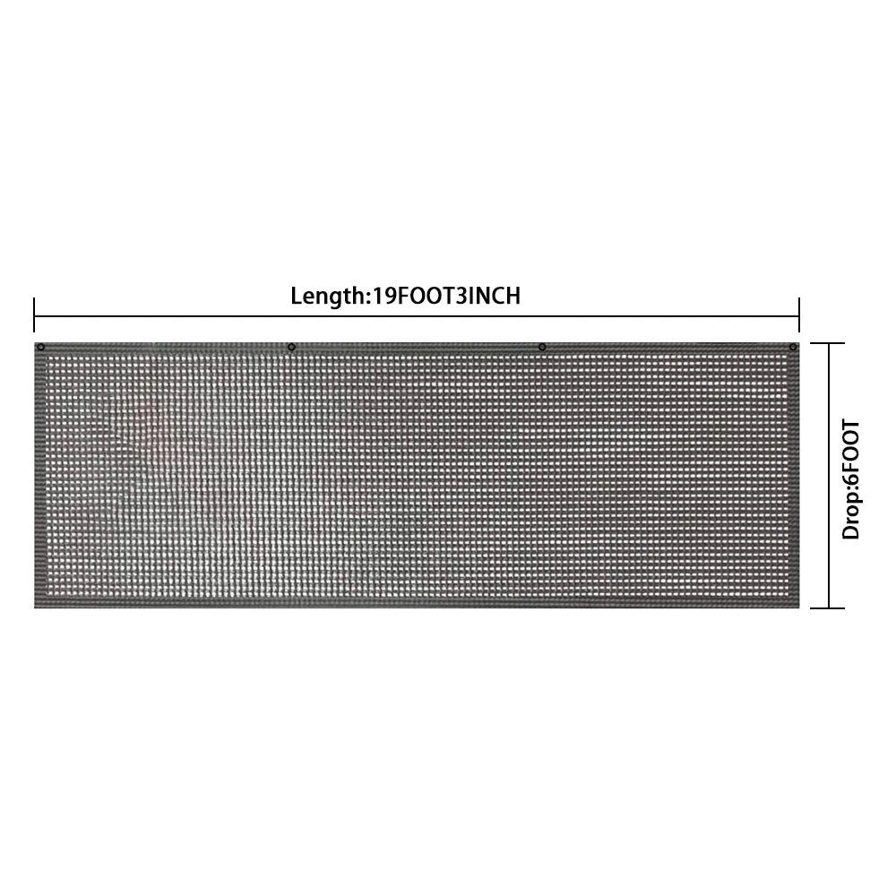 RV Awning Sun Shade Screen Mesh for Camper Trailer (UV Sun Blocker)