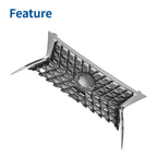 Front Upper Hood Grille for Lexus GX460 (2014–2022) Chrome Silver Tone
