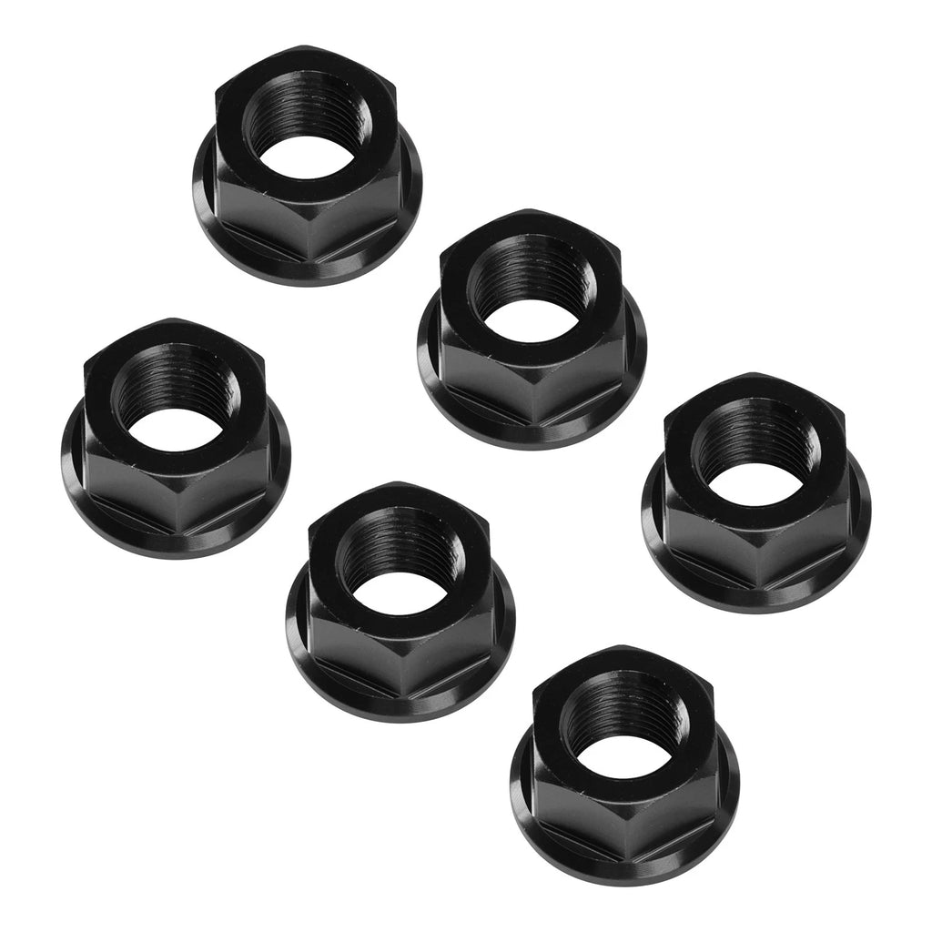 6x Rear Sprocket Nuts M10 Black for Ducati Panigale V2 V4 V4S 1199 1299 (2012–2024)