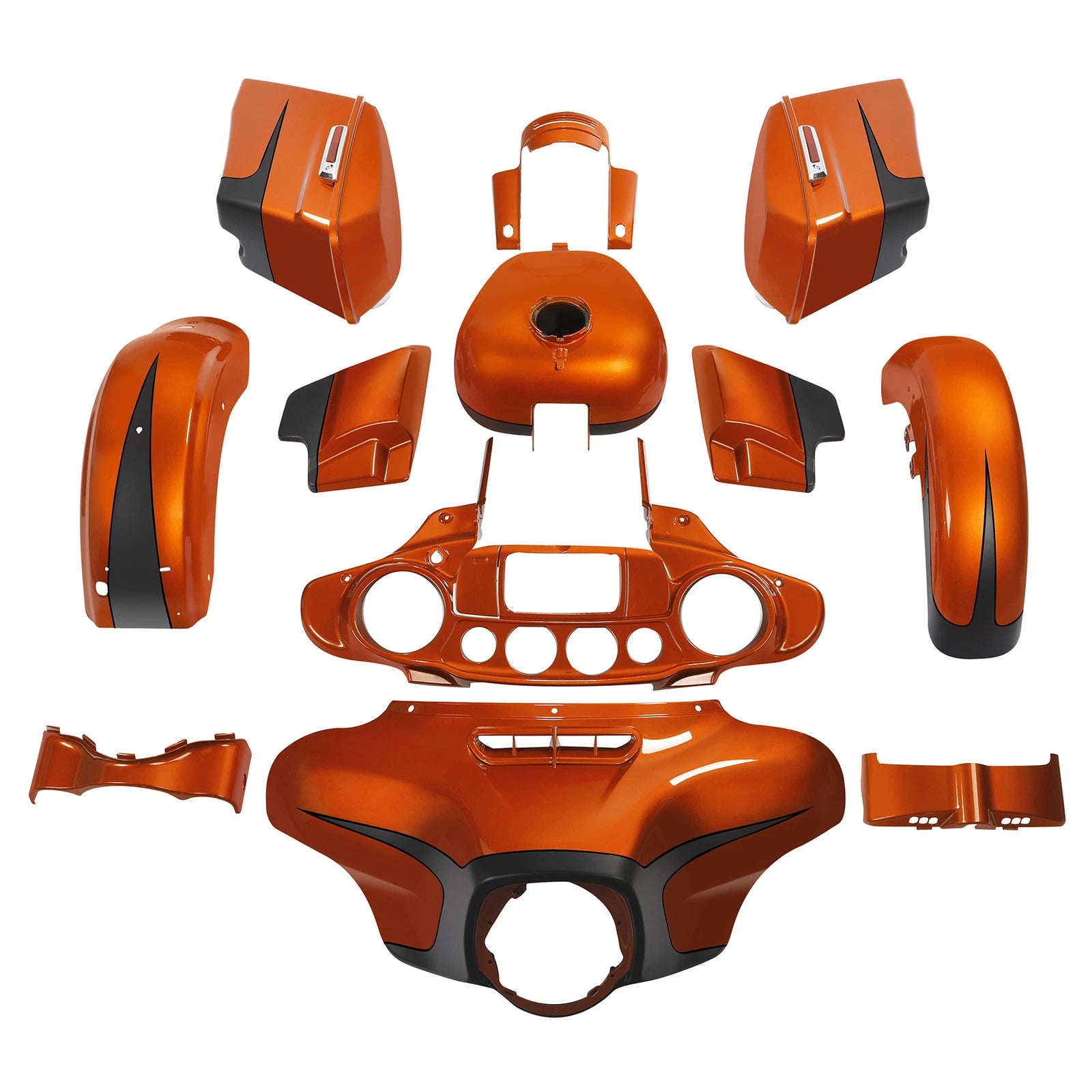 Fairing Bodywork for Harley Street Glide Special (2014–2023) Scorched Orange/Black Denim
