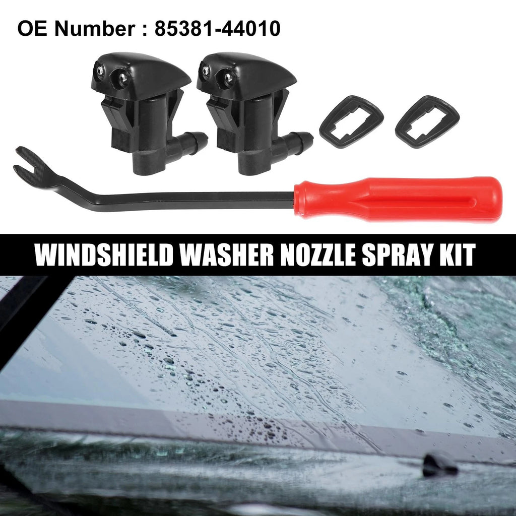 5X Front Windshield Washer Nozzle Kit 85381-44010 for Toyota Tacoma (2005–2015)