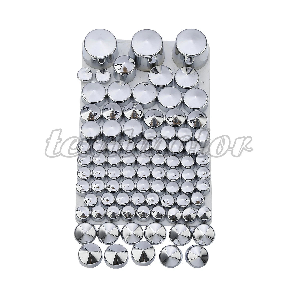 87pcs Chrome ABS Plastic Bolt Topper Cap Cover for Harley Softail (1984–2006)
