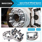2X 30mm Wheel Spacer 6 Stud for Toyota Landcruiser Pajero Hilux Prado