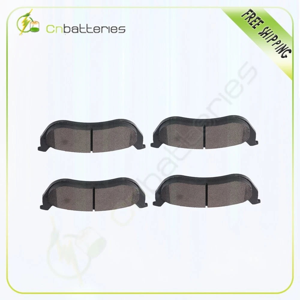 Set of 4 Metallic Brake Pads Rear for Jeep Liberty Wrangler (2003–2007)