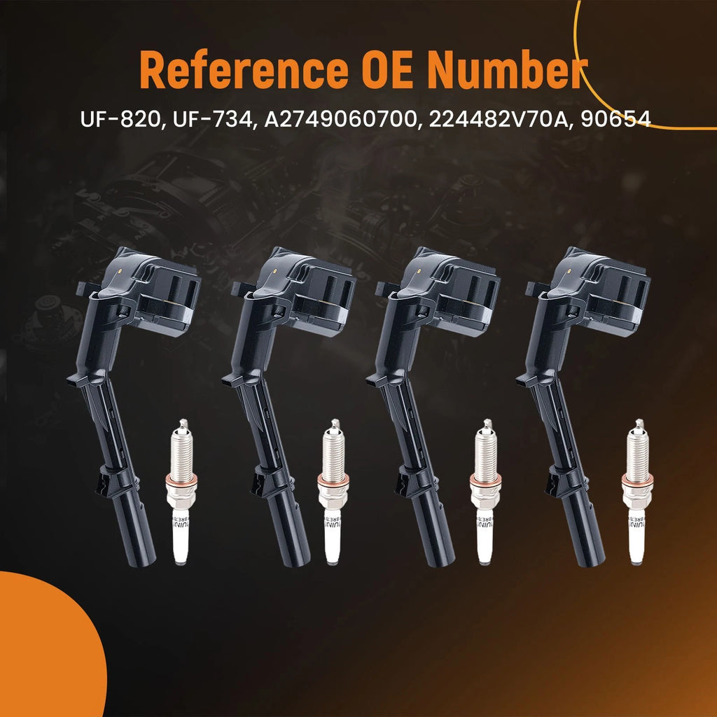 Ignition Coils & Spark Plugs for Mercedes B250 CLA250 C300 E300 (2013–2019)