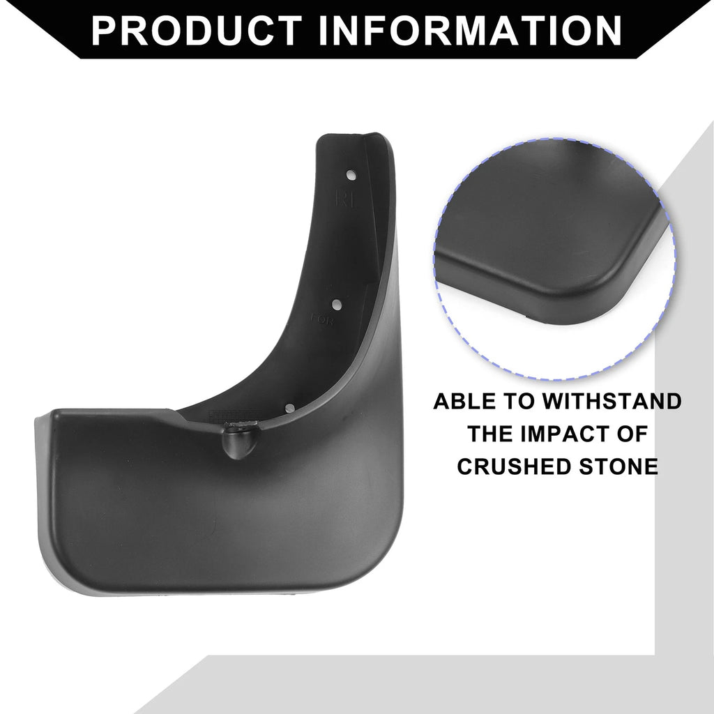 Mud Flap Splash Guard Set for Toyota Highlander (2014–2019)