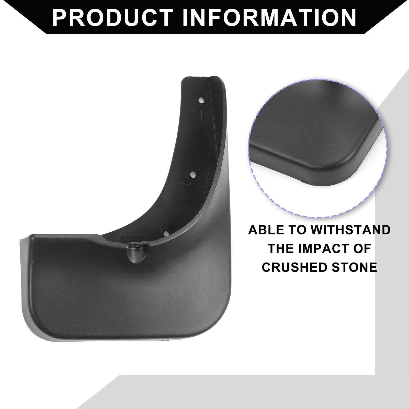 Mud Flap Splash Guard Set for Toyota Highlander (2014–2019)