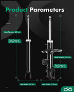 Front and Rear Shocks Struts for Kia Optima Magentis Rondo (2006–2010)
