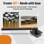 Metal Rod Forming Tool for Stainless Steel (180° Bends, Multiple Dies)