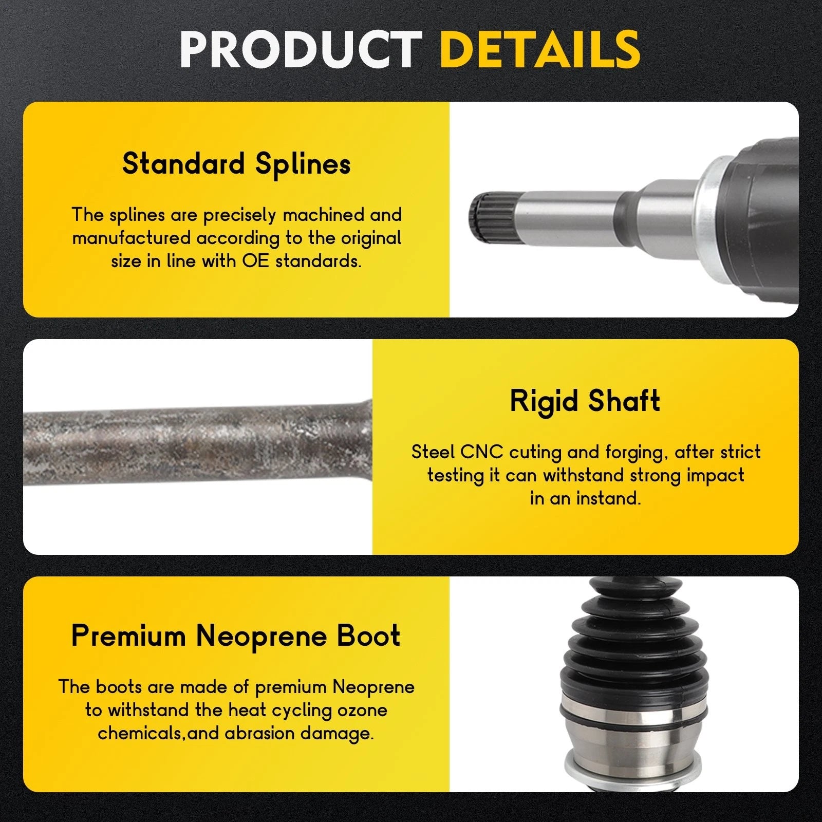 Front Left CV Axle Shaft for Chevrolet Sonic (2012–2017)