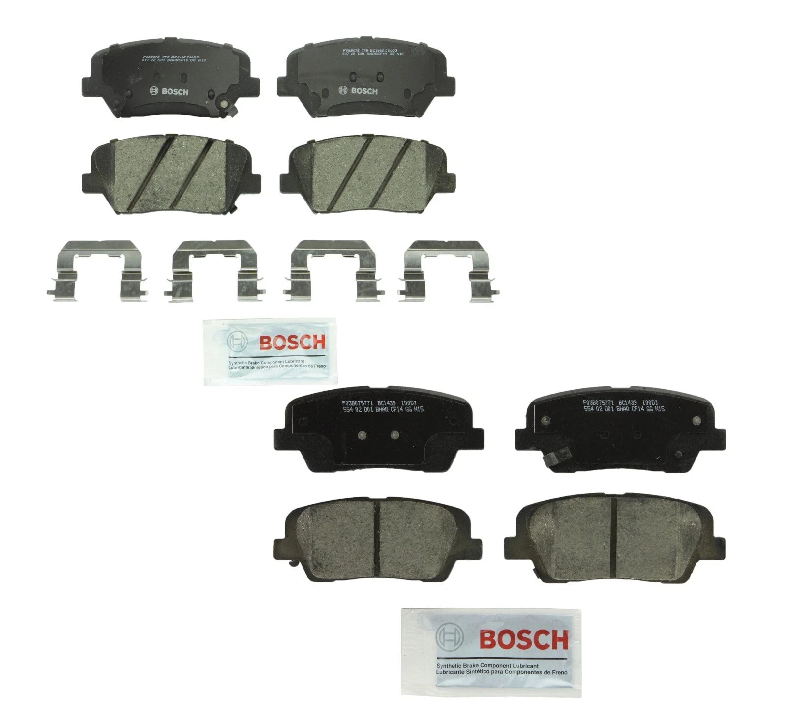 Bosch QuietCast Brake Pads Kit for Hyundai Kia (Front & Rear)