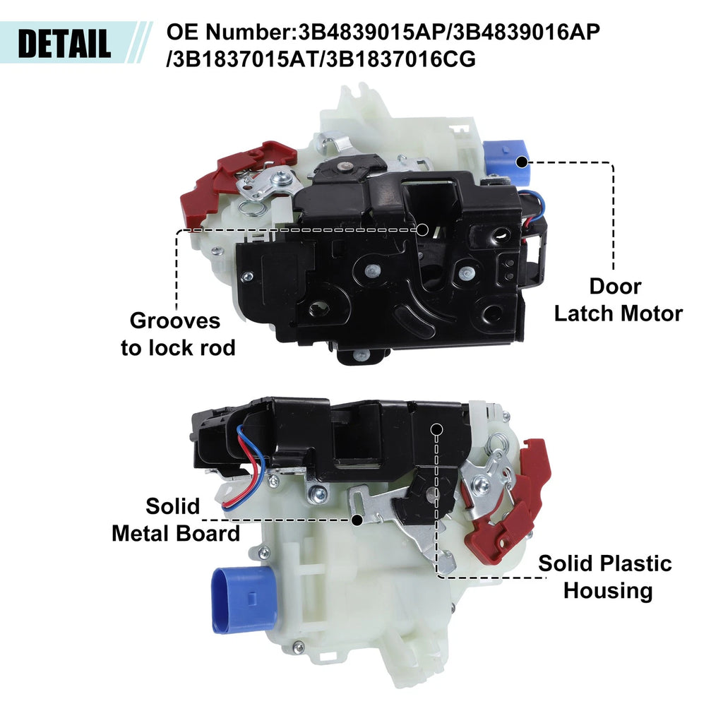 2X Door Latch Actuator for Volkswagen GTI (2006–2009)