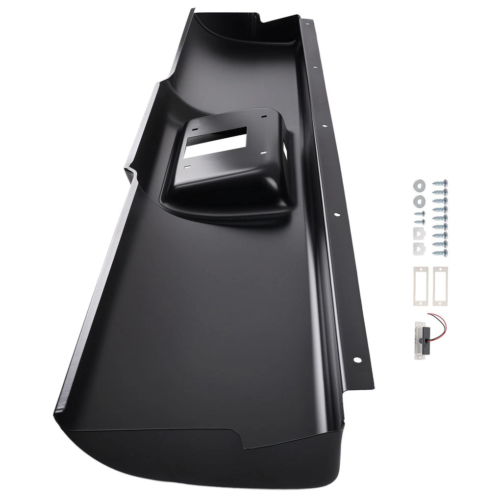 Black Primed Rear Bumper Roll Pan for GMC Sierra Pickup (1988–1998)