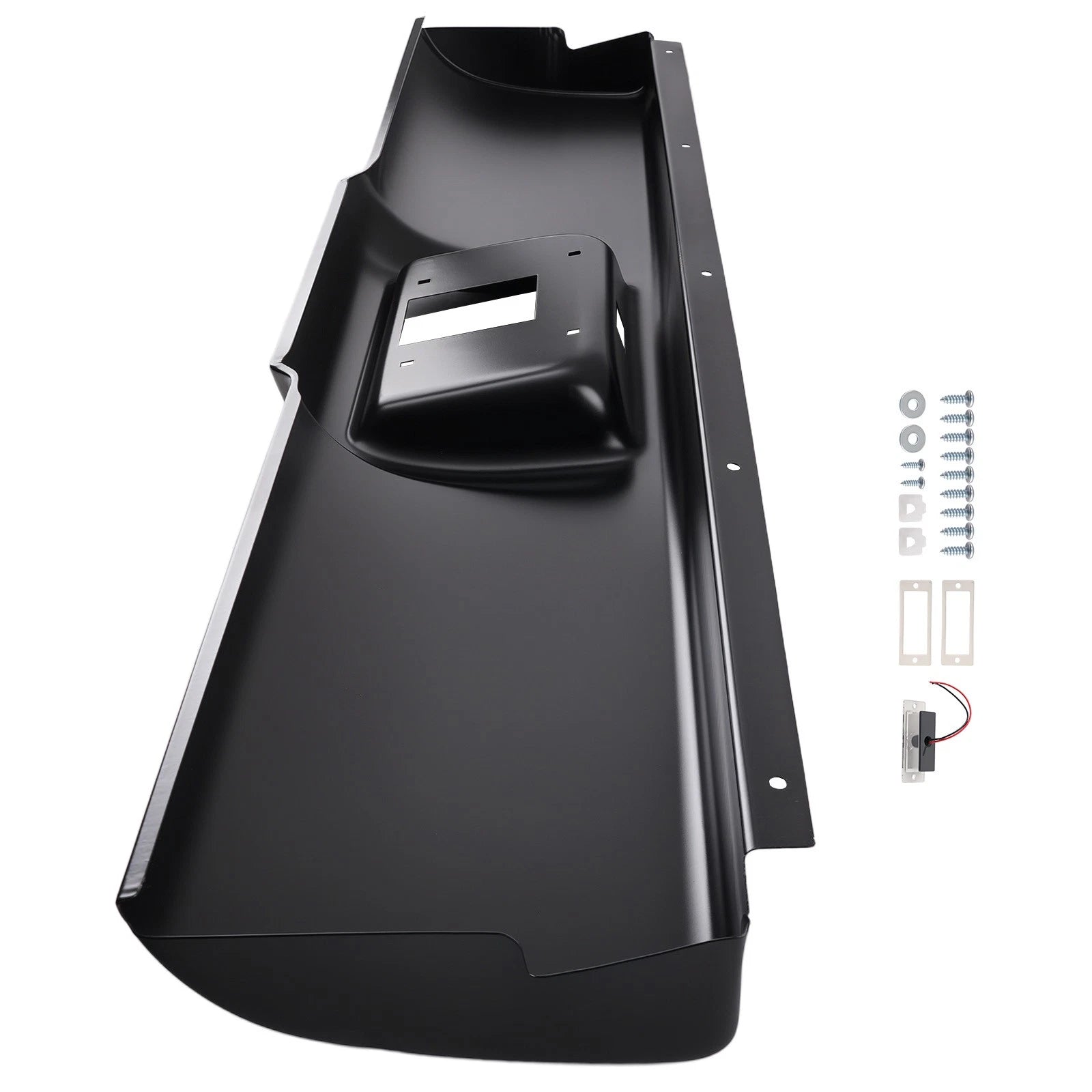 Black Primed Rear Bumper Roll Pan for GMC Sierra Pickup (1988–1998)