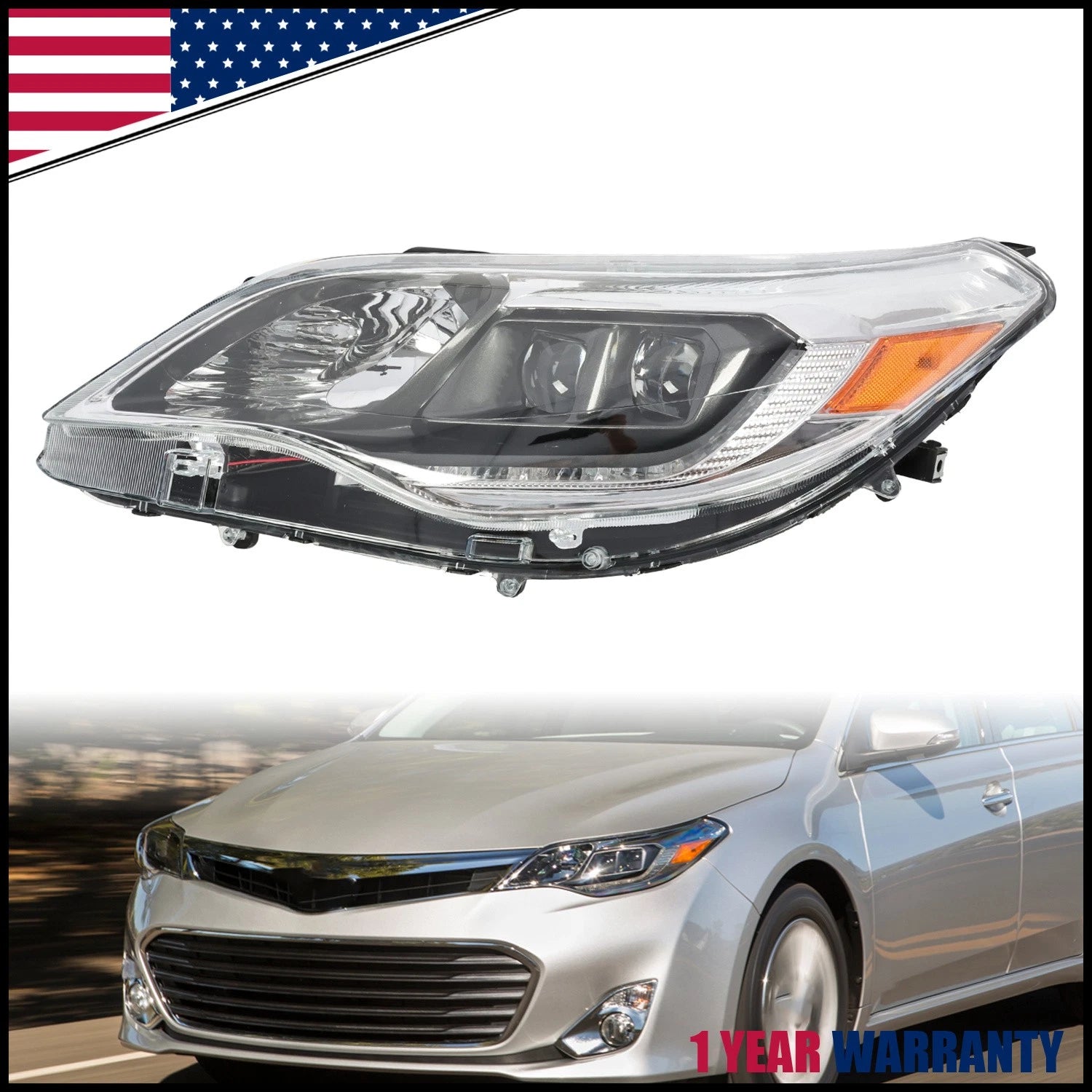 Xenon HID Headlight for Toyota Avalon (2013–2015) Driver Left Side