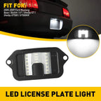 Set of 2 Rear License Plate Light Lenses for Ford Mustang (2005–2009)