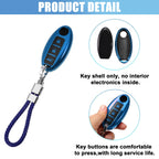 TPU 3 Button Key Fob Case Cover for Nissan (with Key Rings Kit)
