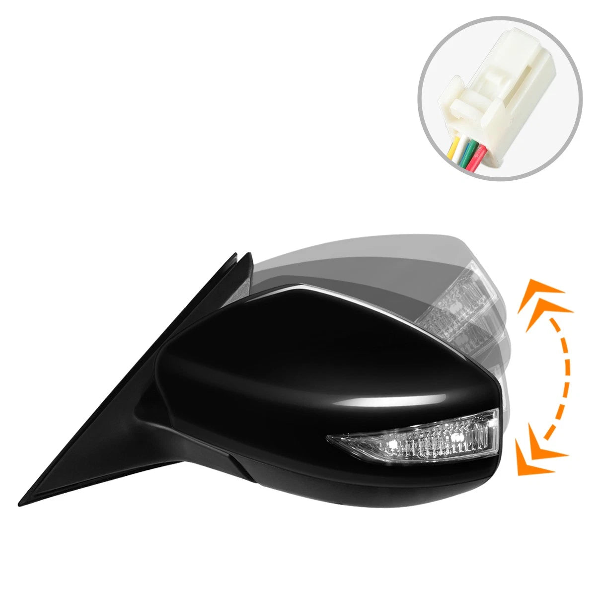 Powered Turn Signal Side Rear View Mirror for Nissan Altima Sedan (2013–2018)