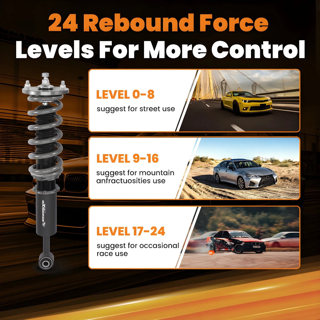 Coilover Suspension Kit for Lexus IS250 IS350 (2006-2013) RWD