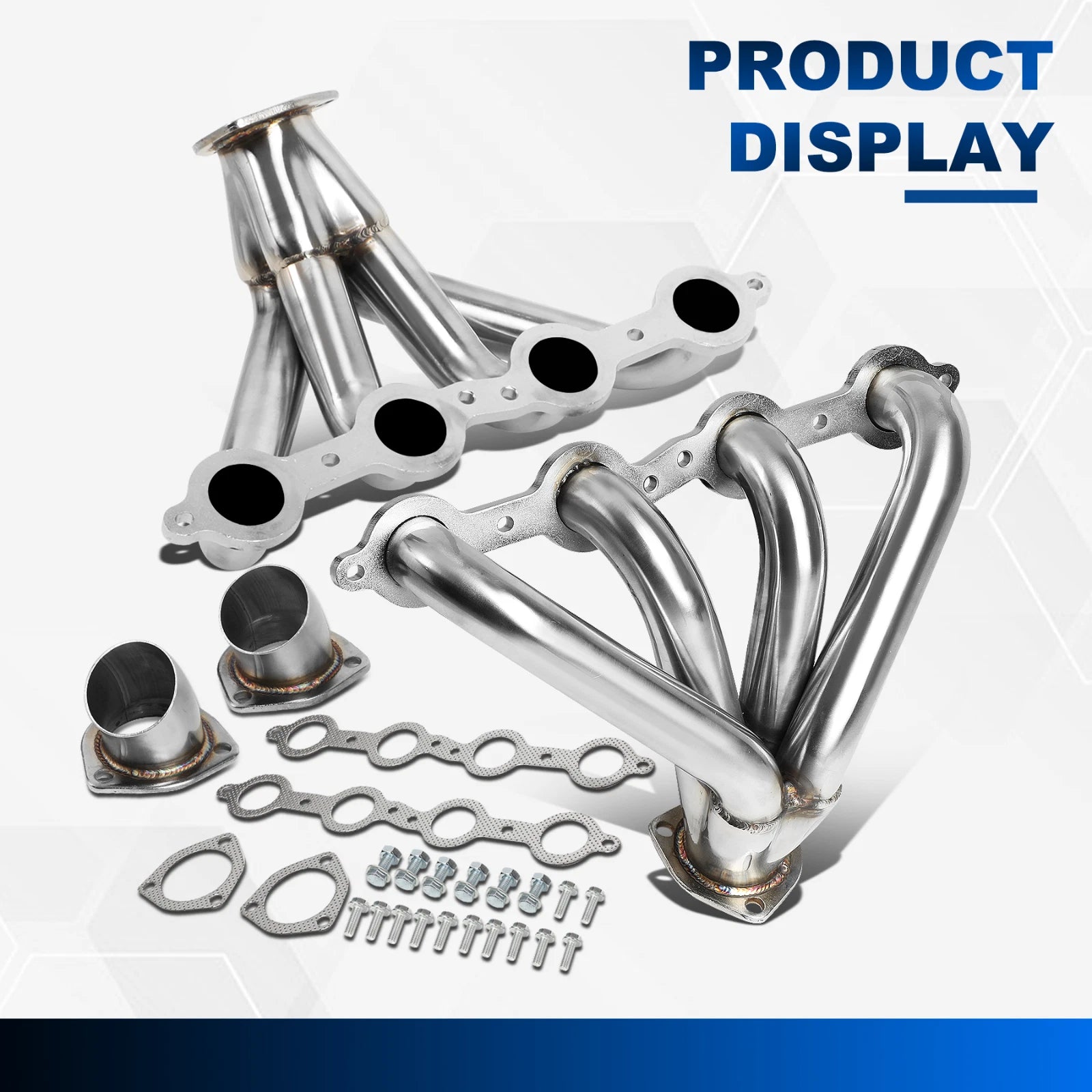 Pair Exhaust Headers for Chevy Small Block LS1 LSX (1923–1949)