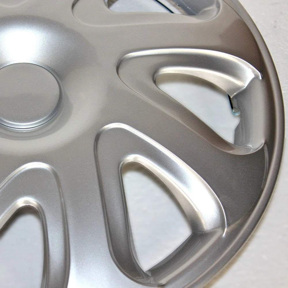 4pc 14 Inch Silver Hubcaps Wheel Covers for Steel Wheels (Set for Bulldog)