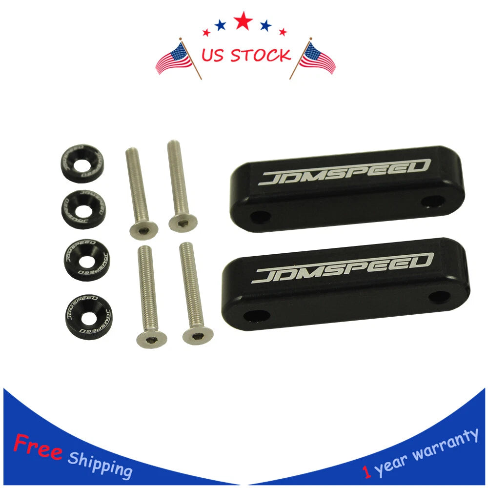Set of 4 JDM Hood Spacer Risers for Honda Civic CRX, Acura Integra (88–01)