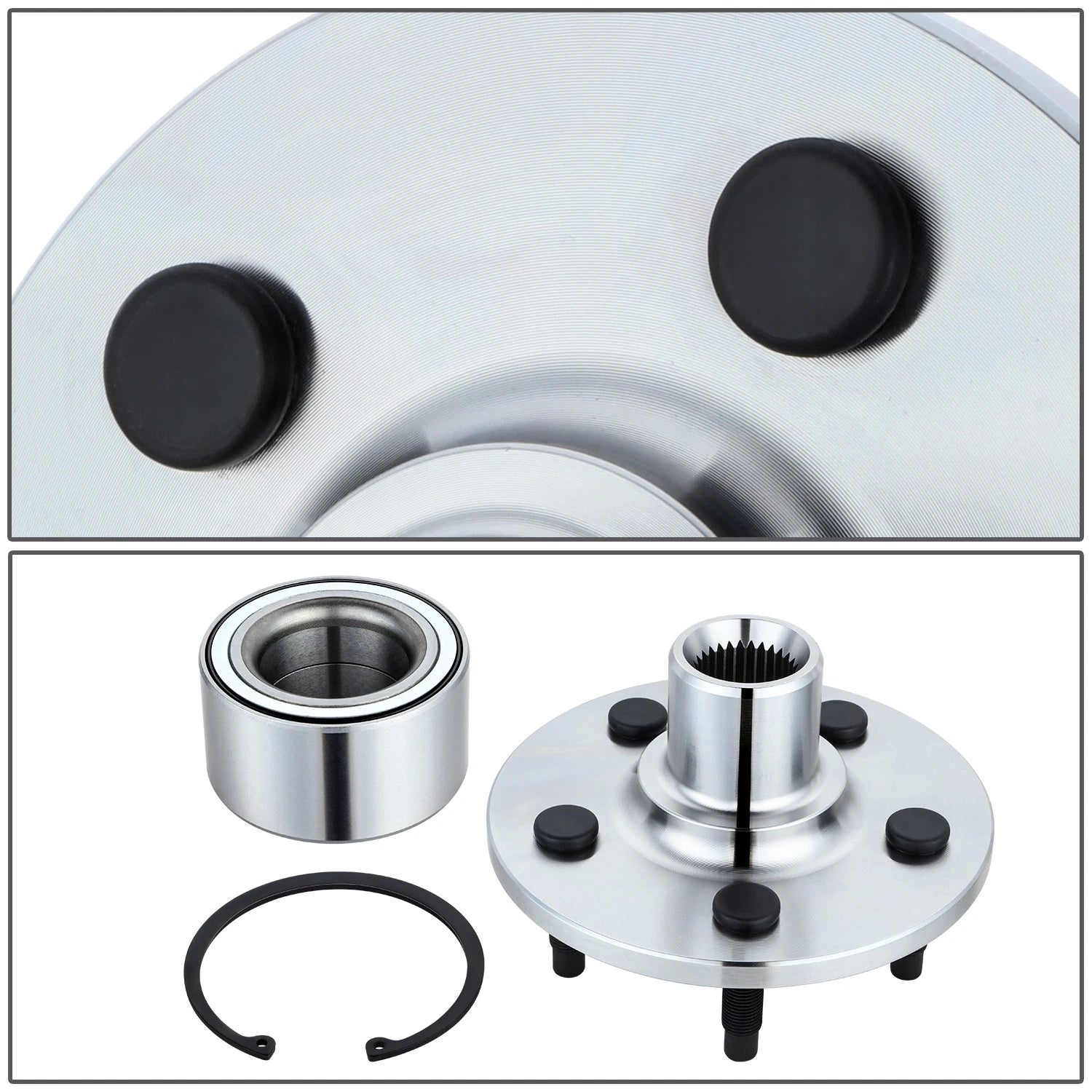 Set of 2 Rear Wheel Bearing Spindle Hubs for Ford Explorer Sport Trac (2002–2010)
