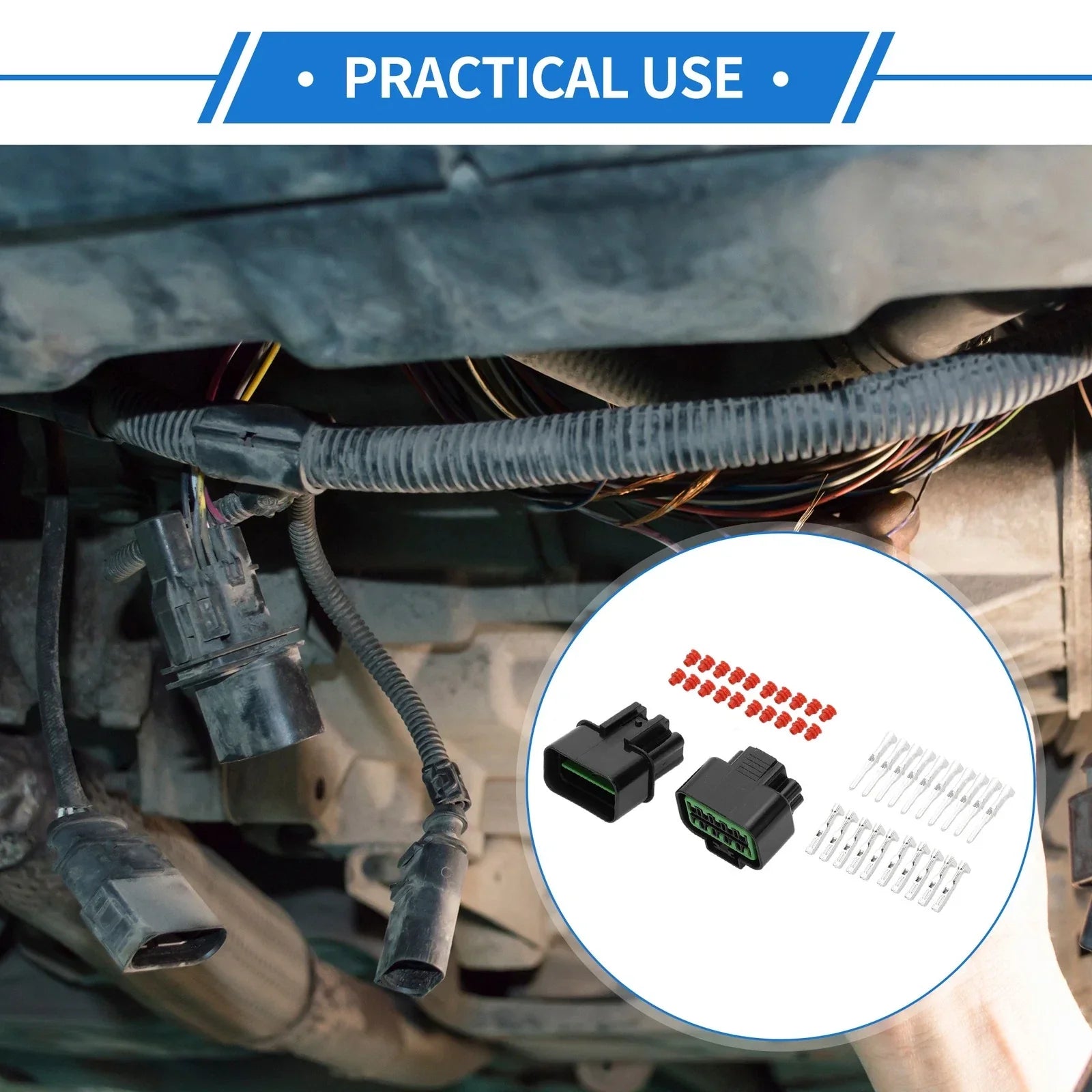 10 Pin Car Wiring Harness Connector Plug for Hyundai & Kia - 2 x Sets
