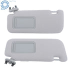 Set of 2 Sun Visors for Toyota Corolla (2009–2013) Gray with Mirror