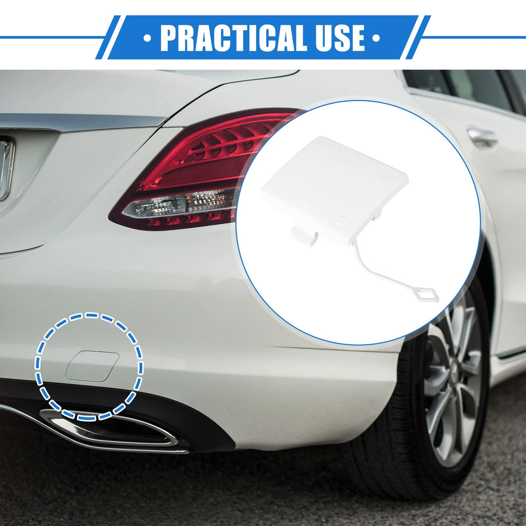 Tow Hook Eye Hole Cover Cap for Mercedes-Benz R350 (2011–2012) White