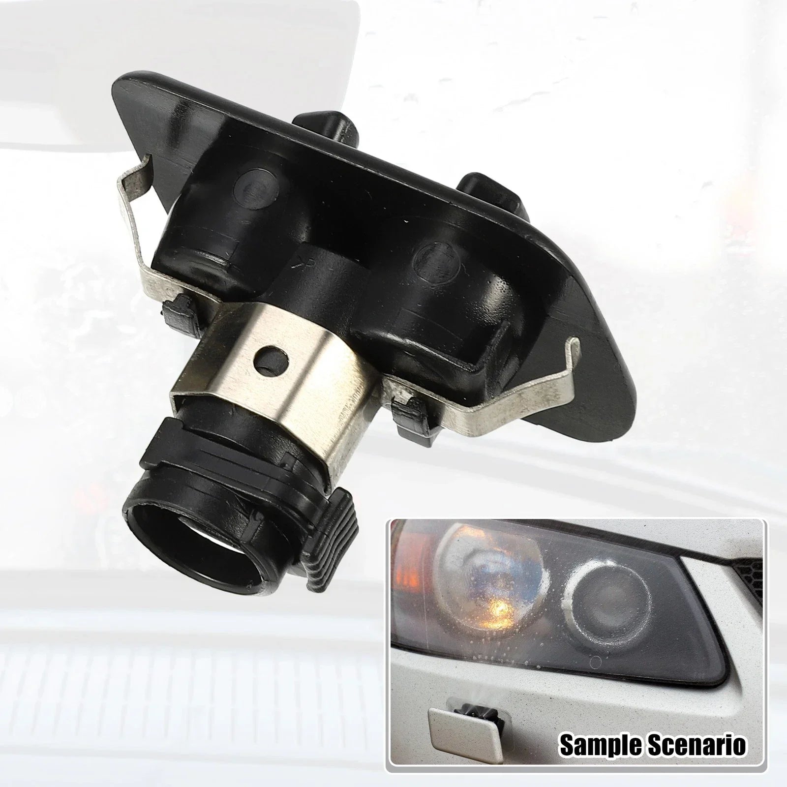 1 Pair Headlight Washer Nozzle for BMW 525i (2001 - 2003)