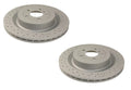Set of 2 Slotted & X-Drilled Brake Disc Rotors for MB W166 X166 (2006–2018)
