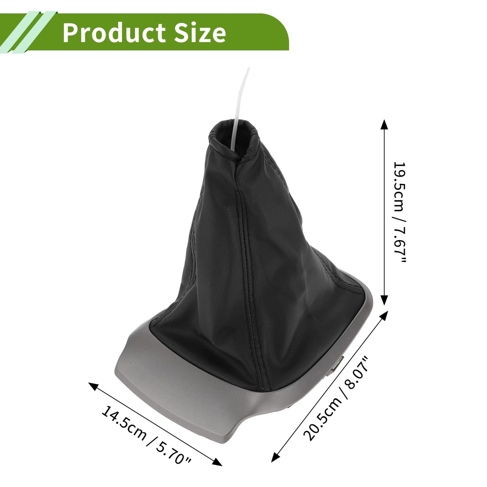 Gear Shift Stick Gaiter for Chevrolet Sonic (2012–2020) Black Faux Leather
