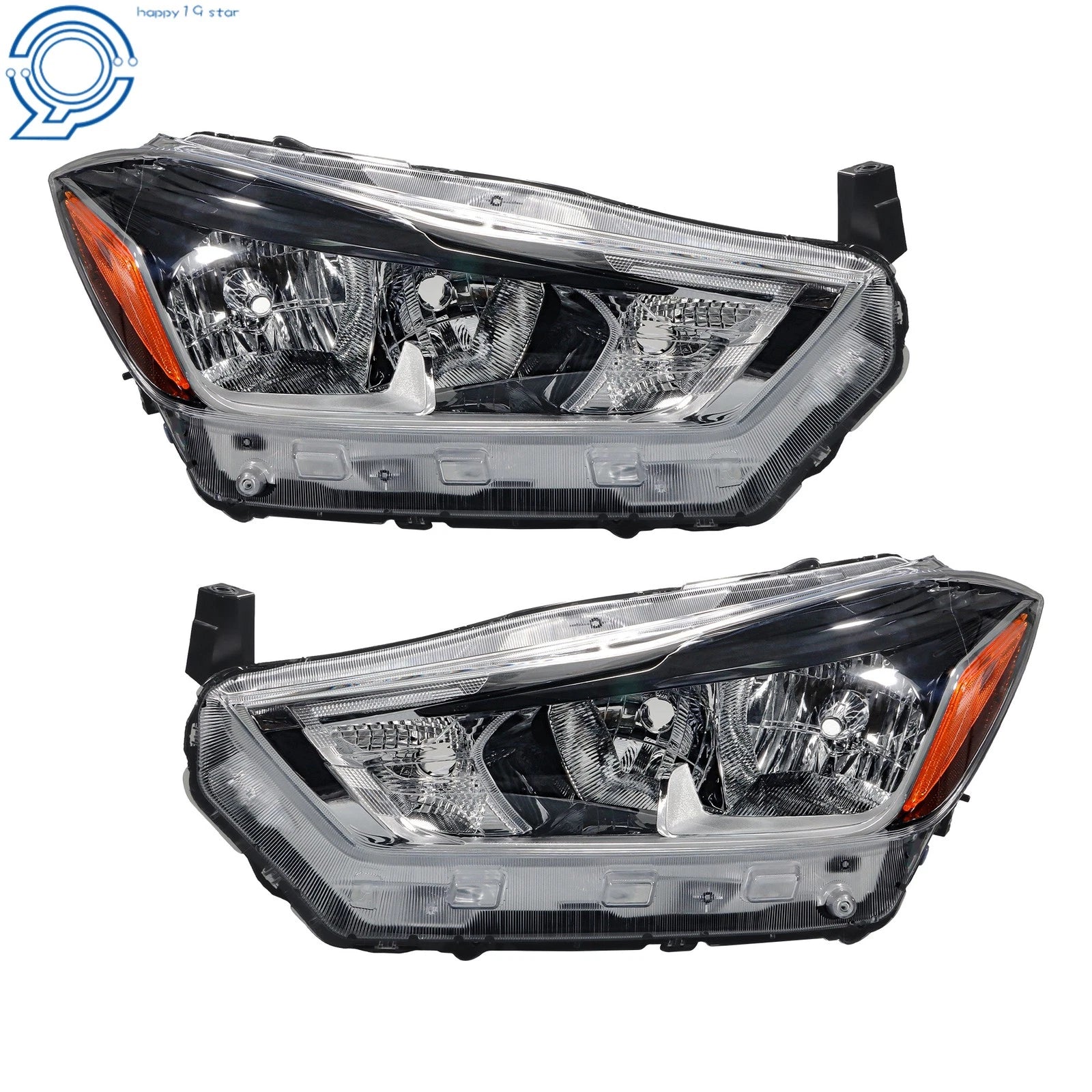 Set of 2 Halogen Headlights for Nissan Kicks S SV (2018-2020)