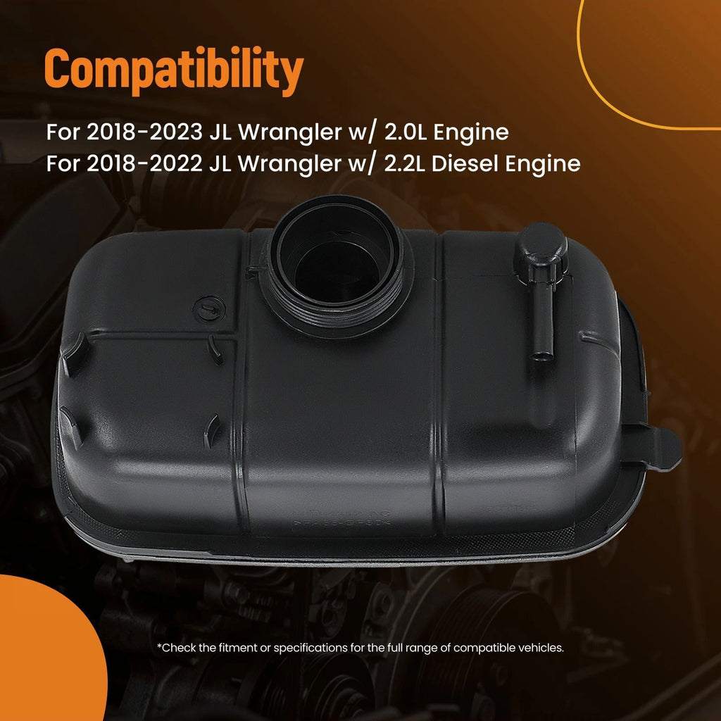 Engine Coolant Reservoir for Jeep Wrangler JL (2018–2022) 68364312AB