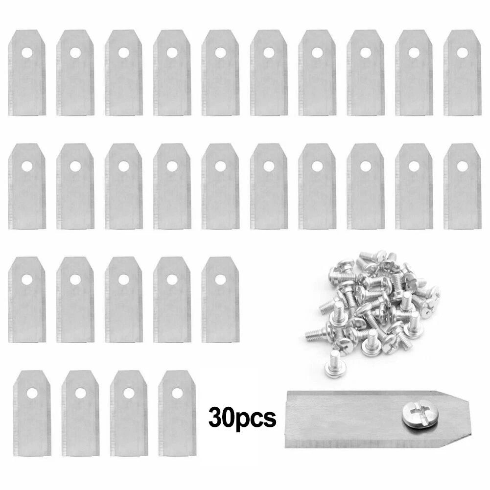 Set of 9 Rustproof Lawn Mower Blade Accessories for