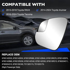 Heated Mirror Glass Set for Toyota RAV4 Tacoma 4Runner (2013-2024)