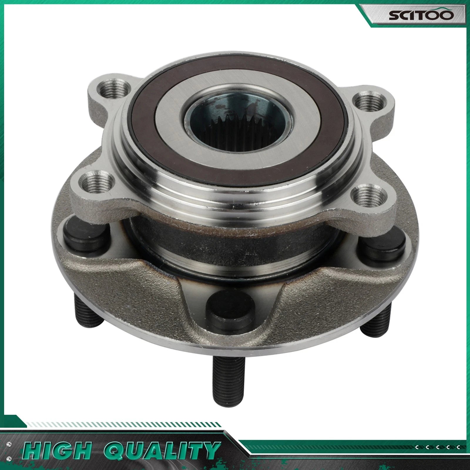 Set of 4 Wheel Hub and Bearing for Mazda 3 (2014–2018)