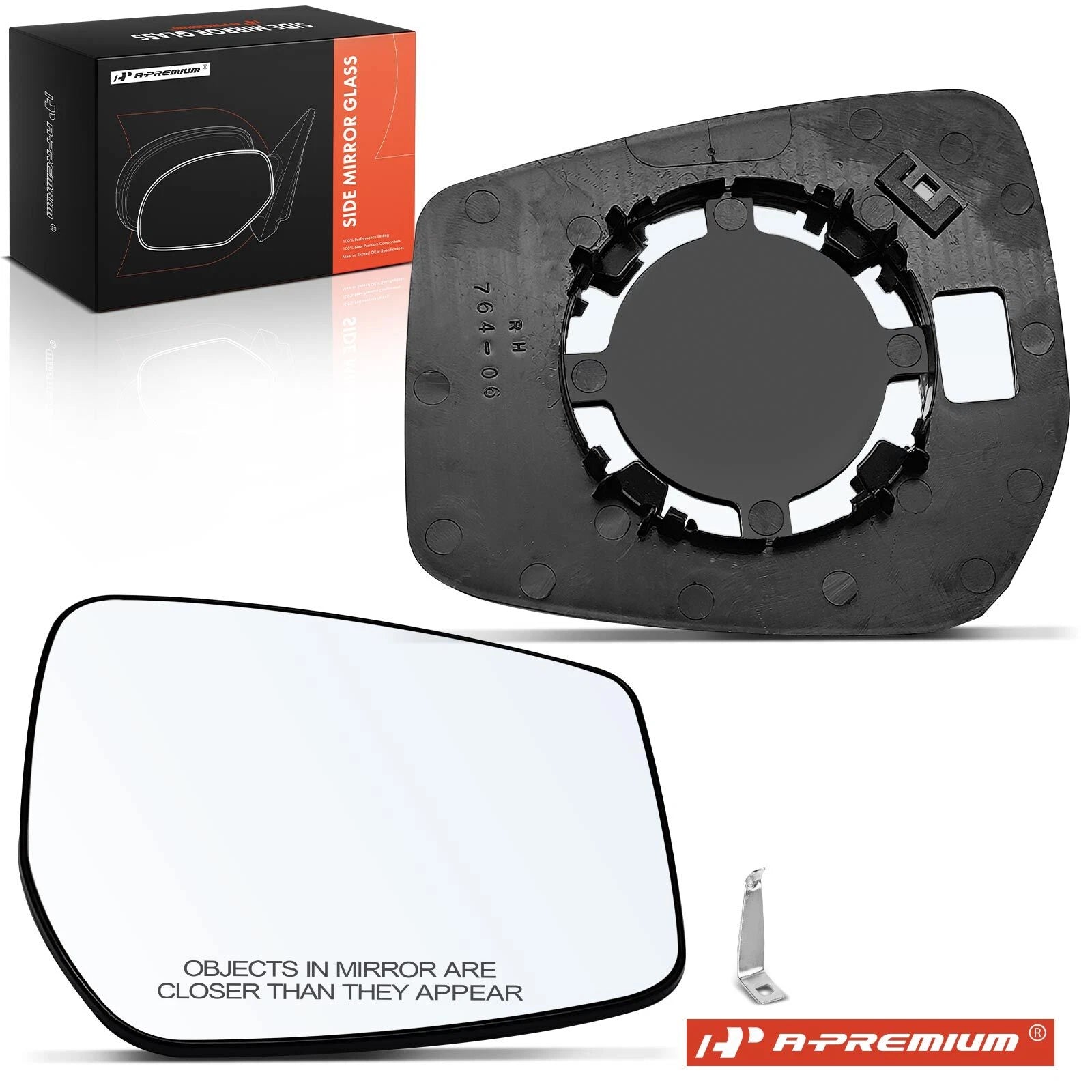 Passenger Manual Mirror Glass for Nissan Versa (2015–2019)