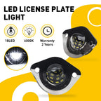 2X White LED License Plate Light for Ford Mustang (1994-2004)