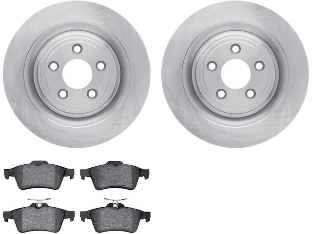 Rear Brake Pad and Rotor Kit for Jaguar XJ8 (2006–2009) BX336NP