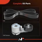 2X Serpentine Belt Drive Component Kit for Ford Mustang (1994-2004)