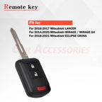 1/2 Remote Car Key Fob OUCJ166N 6370C135 for Mitsubishi Outlander (2014–2020)