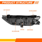 Tow Hook License Plate Mounting Bracket for Toyota Avalon (2013–2015)